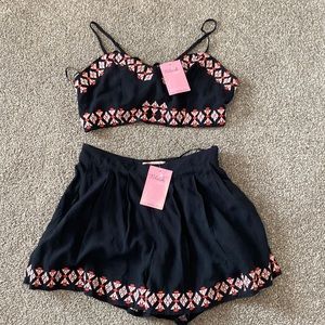 NEW WITH TAGS- 2 piece set- BLUSH- size small